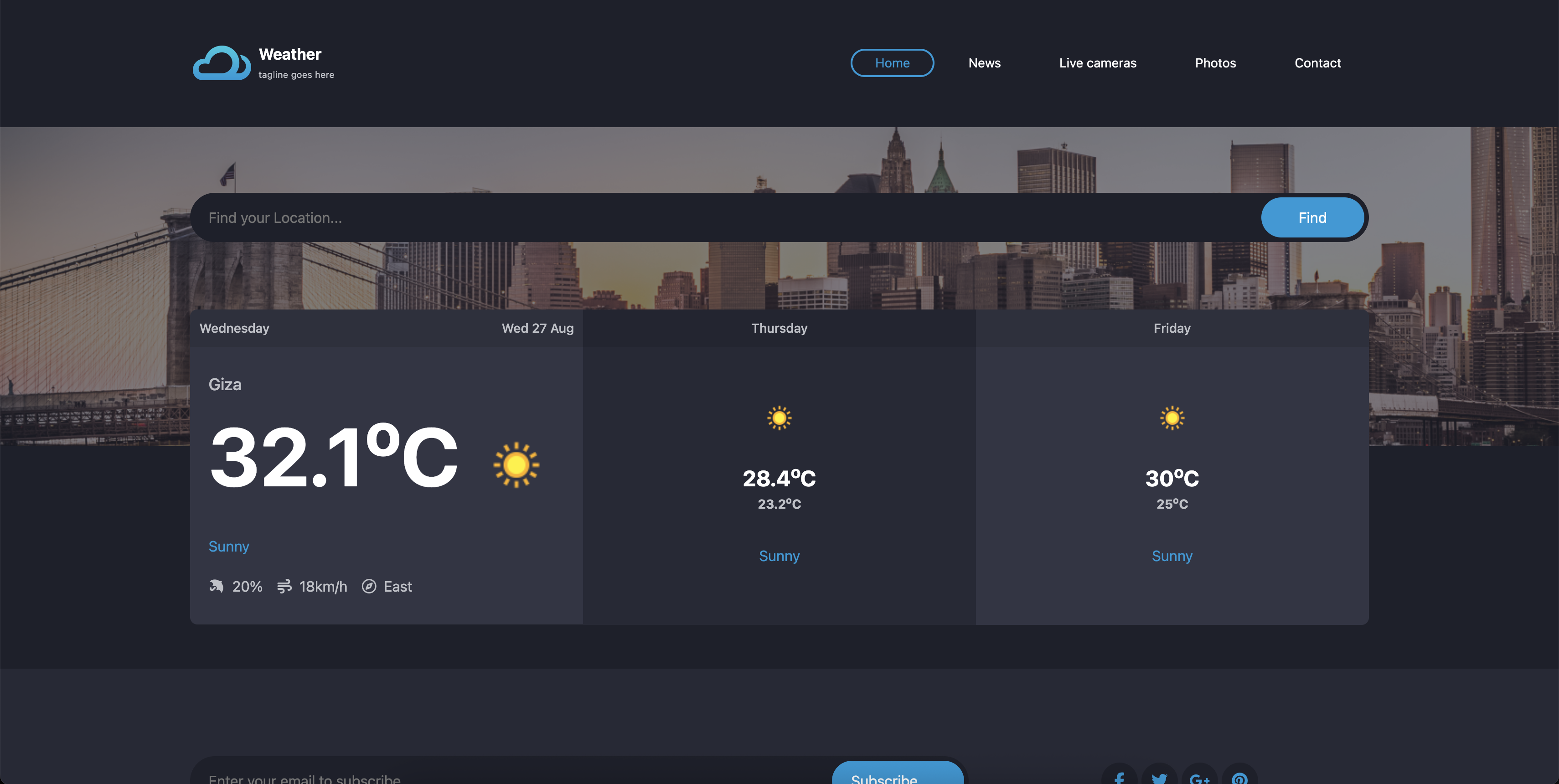 forecast-website-homepage